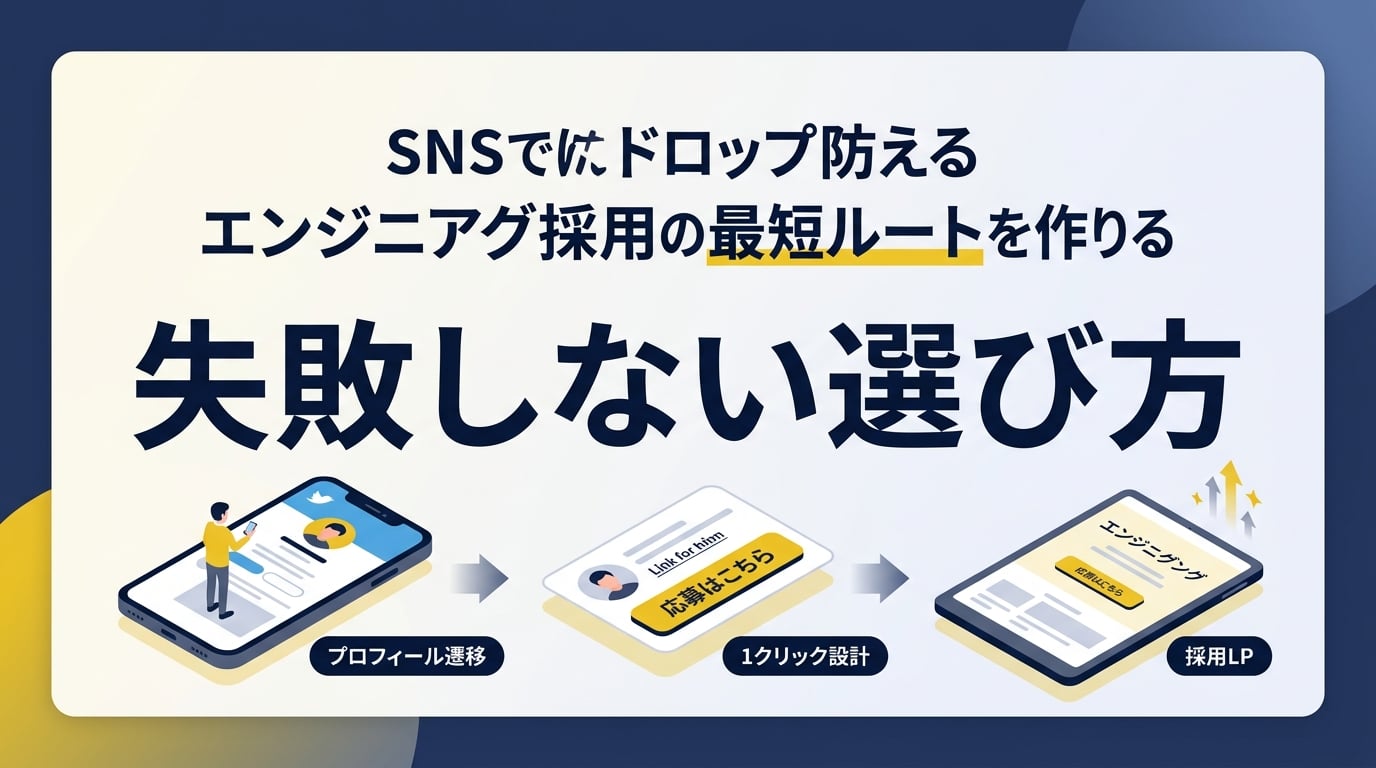 エンジニア経験者を低単価で採用するための導線設計はどう作るのですか?