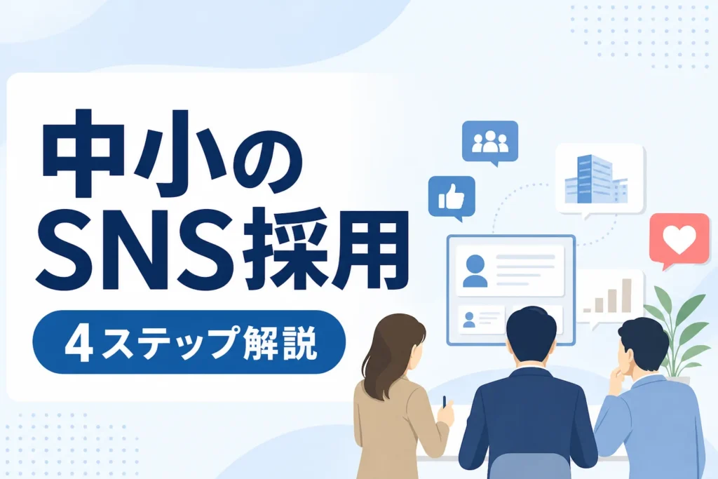 【中小企業向け】大手に負けない採用ブランディング｜SNS活用の4ステップ