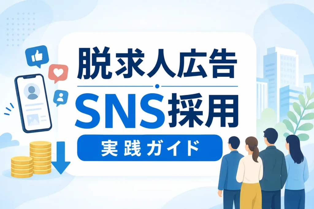 【脱求人広告】採用単価を3分の1にする中小企業のSNS採用実践ガイド